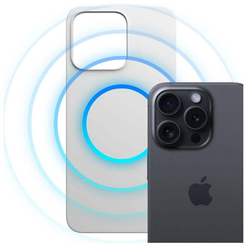 3MK Hardy MagSilicone tok Apple iPhone 15 Pro ezüst színű készülékhez