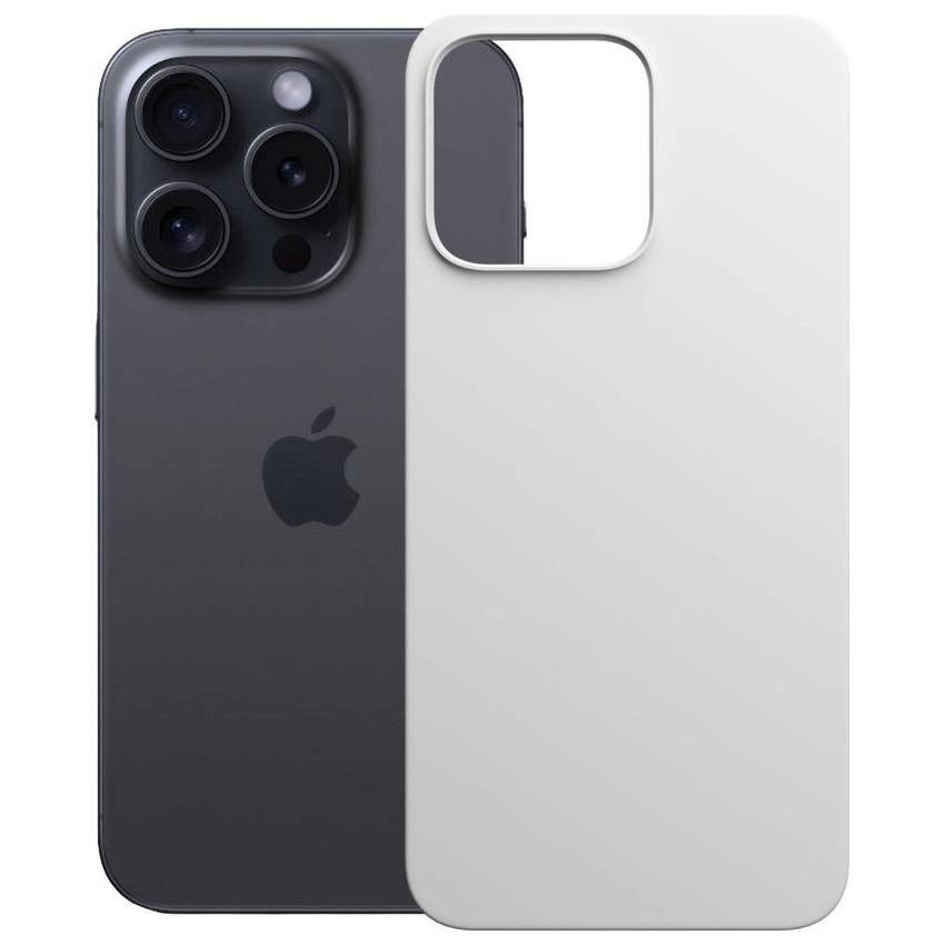 3MK Hardy MagSilicone tok Apple iPhone 15 Pro ezüst színű készülékhez