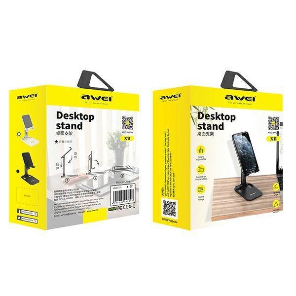 AWEI asztali mobiltelefon tartó X11 fekete