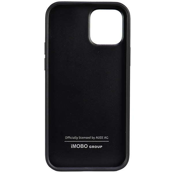 Audi Szintetikus bőr iPhone 12/12 Pro 6.1" fekete keménytok AU-TPUPCIP12P-TT/D1-BK