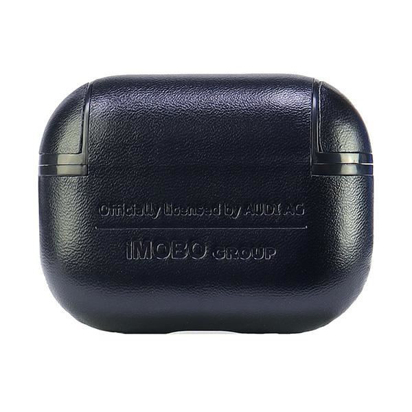 Audi AU-APP2-GT/D3-BK Leather Big Logo tok AirPods Pro 2 - fekete