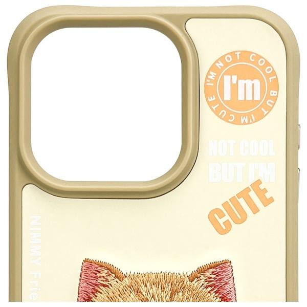 Nimmy Cool&Cute 2.0 Cat tok iPhone 15 Pro - bézs
