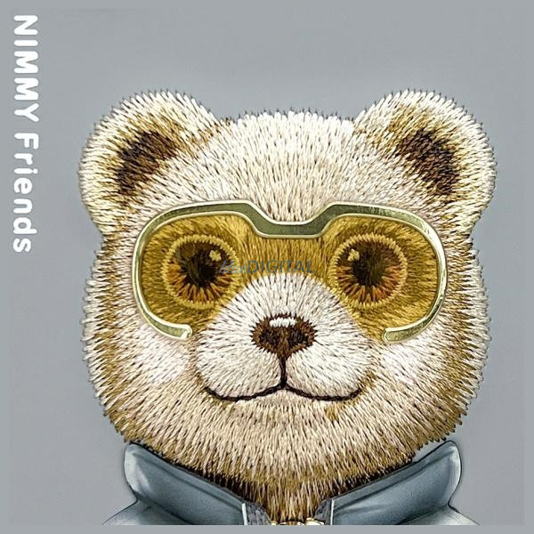 Nimmy Cool&Cute 2.0 Bear tok iPhone 15 Pro - szürke