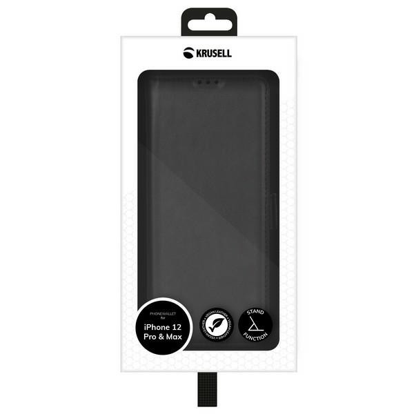 Krusell PhoneWalet tok iPhone 12/12 Pro - fekete