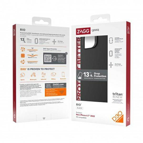 Gear4 Rio Snap iPhone 14 Plus 6.7" fekete tok Gear4 Rio Snap iPhone 14 Plus 6.7" fekete tok