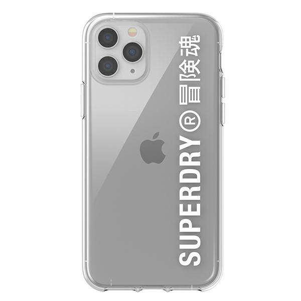 SuperDry Snap iPhone 11 Pro Max átlátszó fehér tok SuperDry Snap iPhone 11 Pro Max átlátszó fehér tok