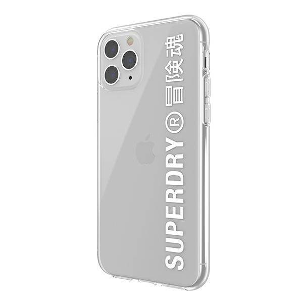 SuperDry Snap iPhone 11 Pro Max átlátszó fehér tok SuperDry Snap iPhone 11 Pro Max átlátszó fehér tok