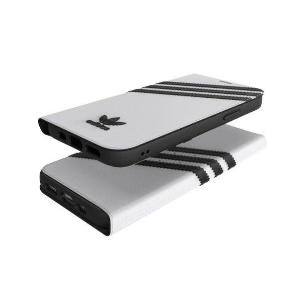 Adidas OR könyvtok PU iPhone 12/12 Pro 6,1" fekete/fehér
