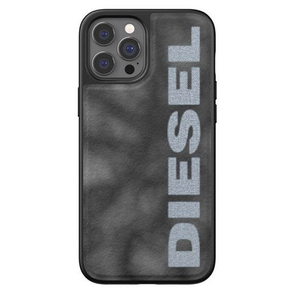 Diesel Moulded Case Bleached Denim iPhone 12/12 Pro szürke/fehér tok