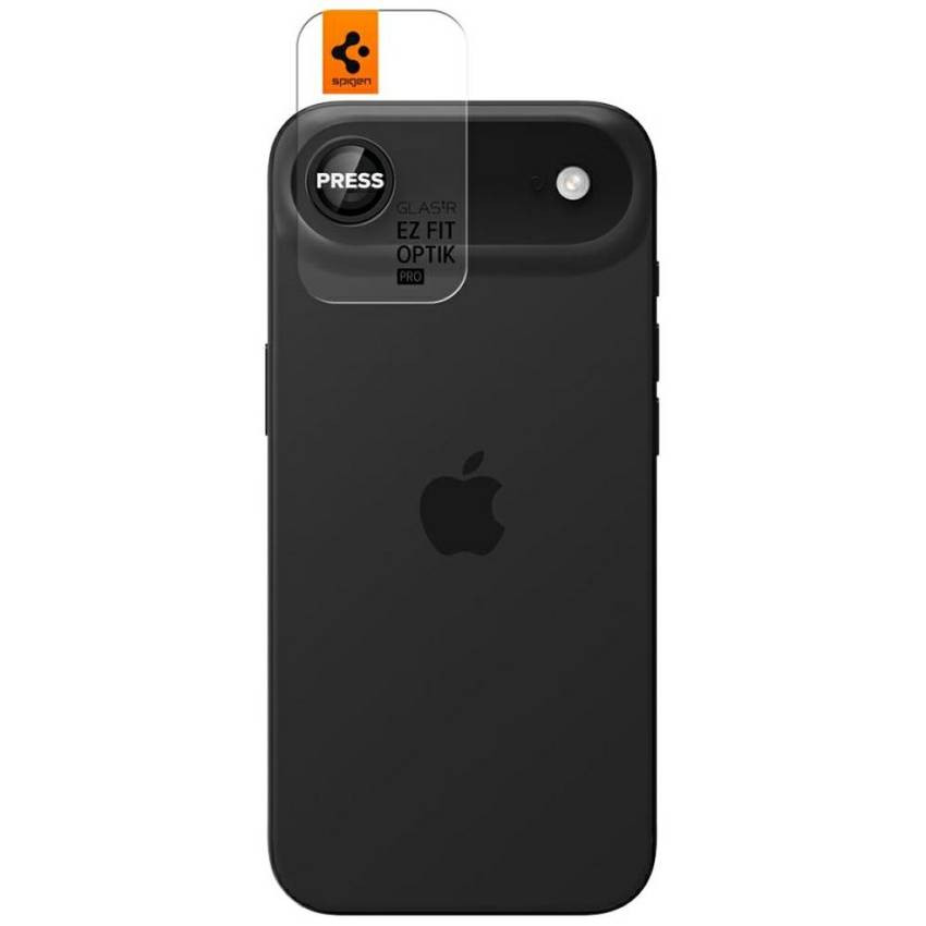 Spigen Optik Pro Glas. TR "EZ FIT" kamera lencse üveg iPhone Air 2 db. Fekete