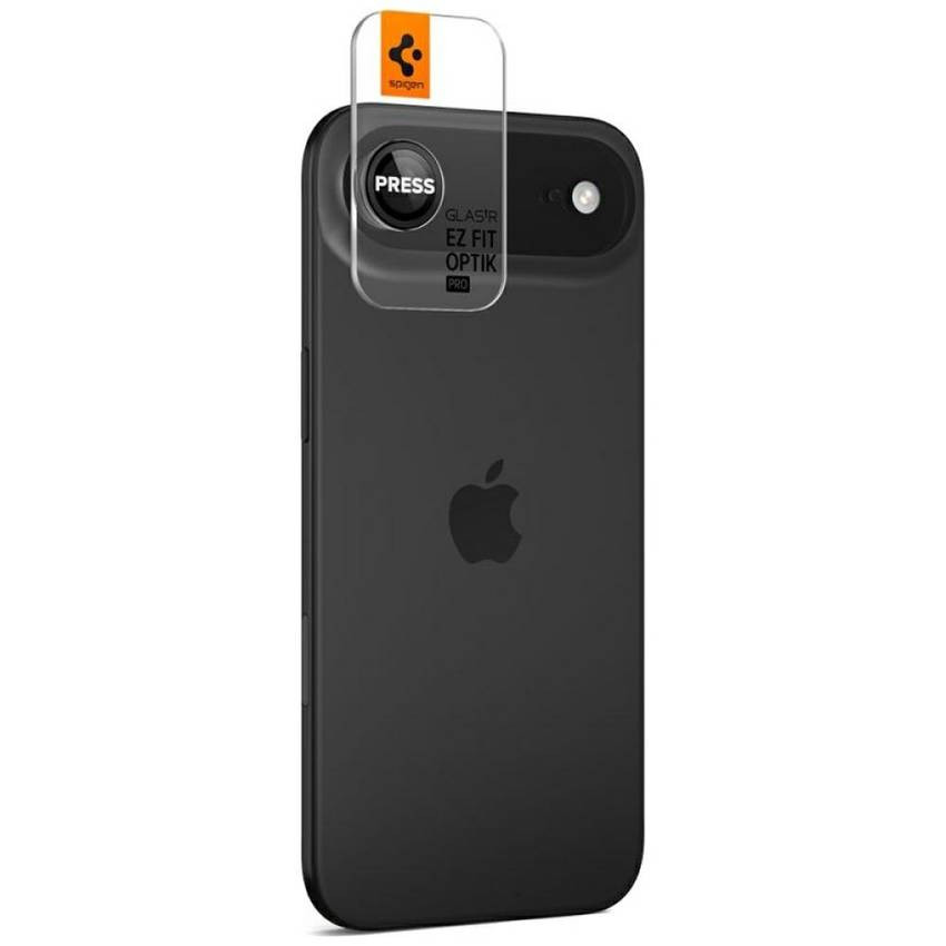Spigen Optik Pro Glas. TR "EZ FIT" kamera lencse üveg iPhone Air 2 db. Fekete