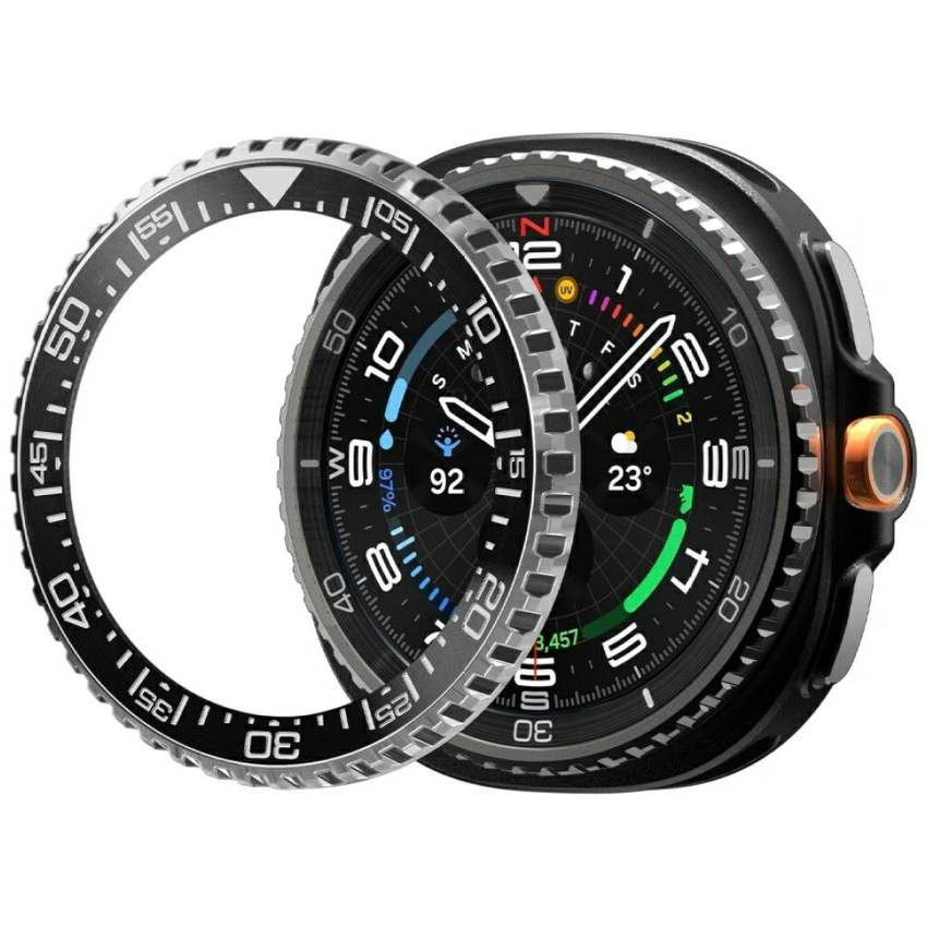 Spigen Bezel Tune Pro Diver tok Samsung Galaxy Watch 8 46 mm-es Samsung Galaxy Watch 8 46mm fekete Spigen Bezel Tune Pro Diver tok Samsung Galaxy Watch 8 46 mm-es Samsung Galaxy Watch 8 46mm fekete