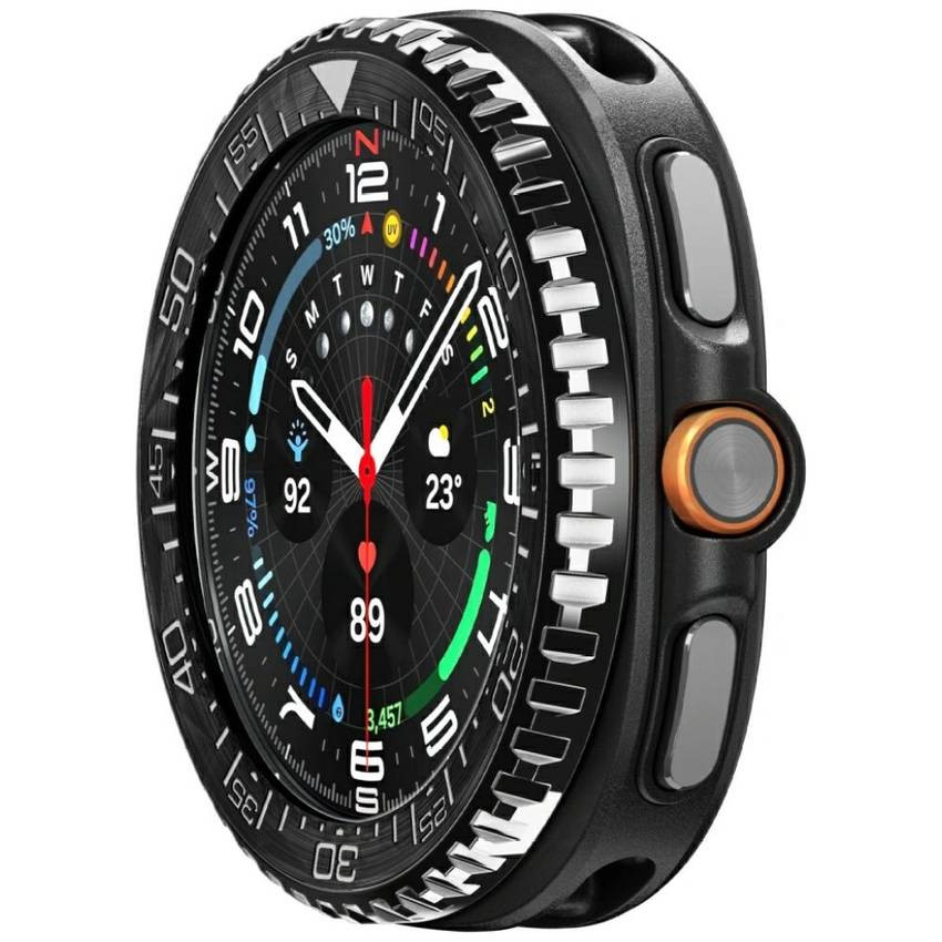 Spigen Bezel Tune Pro Diver tok Samsung Galaxy Watch 8 46 mm-es Samsung Galaxy Watch 8 46mm fekete Spigen Bezel Tune Pro Diver tok Samsung Galaxy Watch 8 46 mm-es Samsung Galaxy Watch 8 46mm fekete