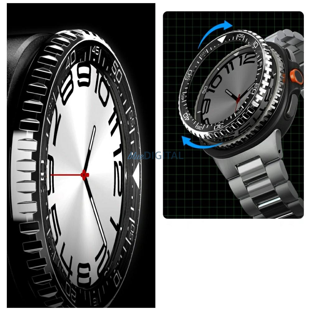 Spigen Bezel Tune Pro Diver tok Samsung Galaxy Watch 8 46 mm-es Samsung Galaxy Watch 8 46mm fekete Spigen Bezel Tune Pro Diver tok Samsung Galaxy Watch 8 46 mm-es Samsung Galaxy Watch 8 46mm fekete
