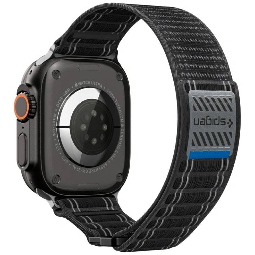 Spigen WBF0 szíj Apple Watch 8/9/10/11/SE/Ultra (44/45/46/49mm) fekete Spigen WBF0 szíj Apple Watch 8/9/10/11/SE/Ultra (44/45/46/49mm) fekete