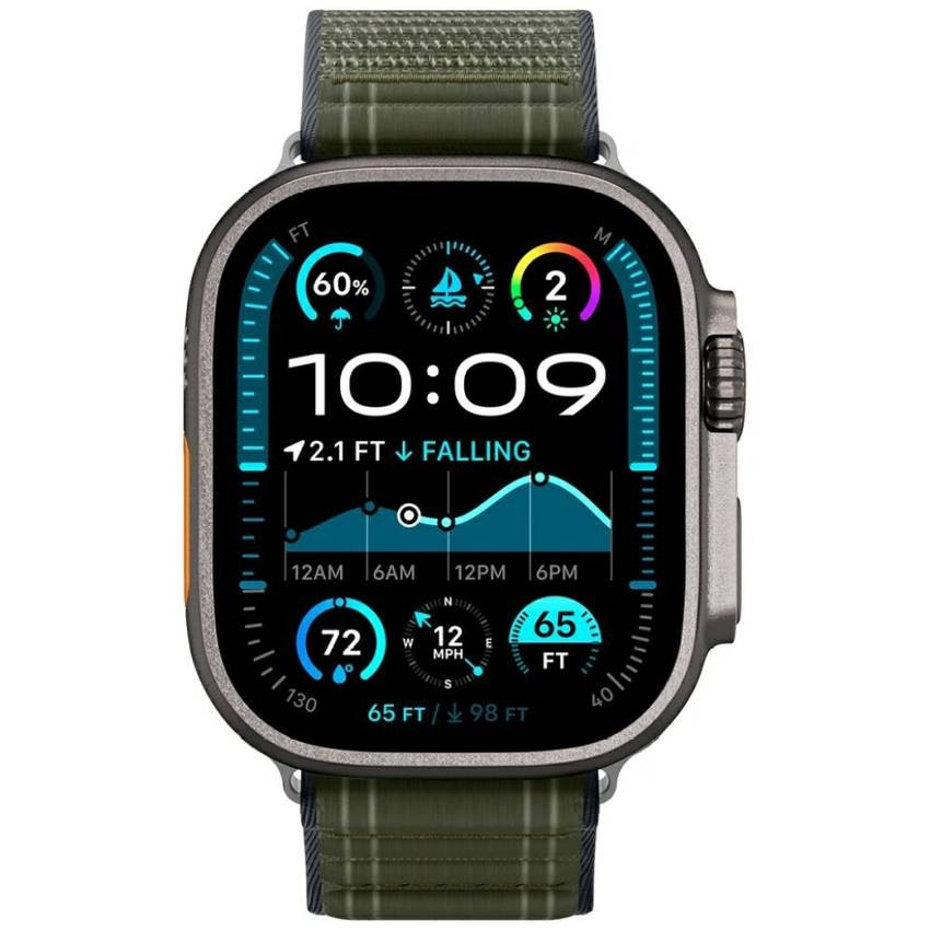 Spigen WBF0 szíj Apple Watch 8/9/10/11/SE/Ultra (44/45/46/49mm) zöld