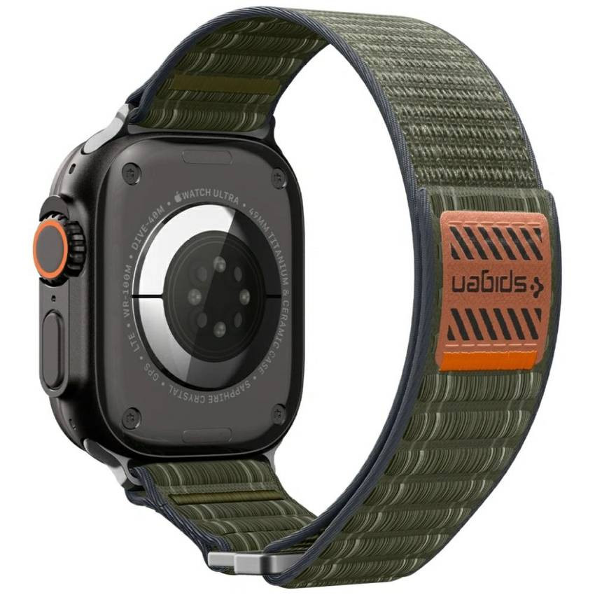 Spigen WBF0 szíj Apple Watch 8/9/10/11/SE/Ultra (44/45/46/49mm) zöld