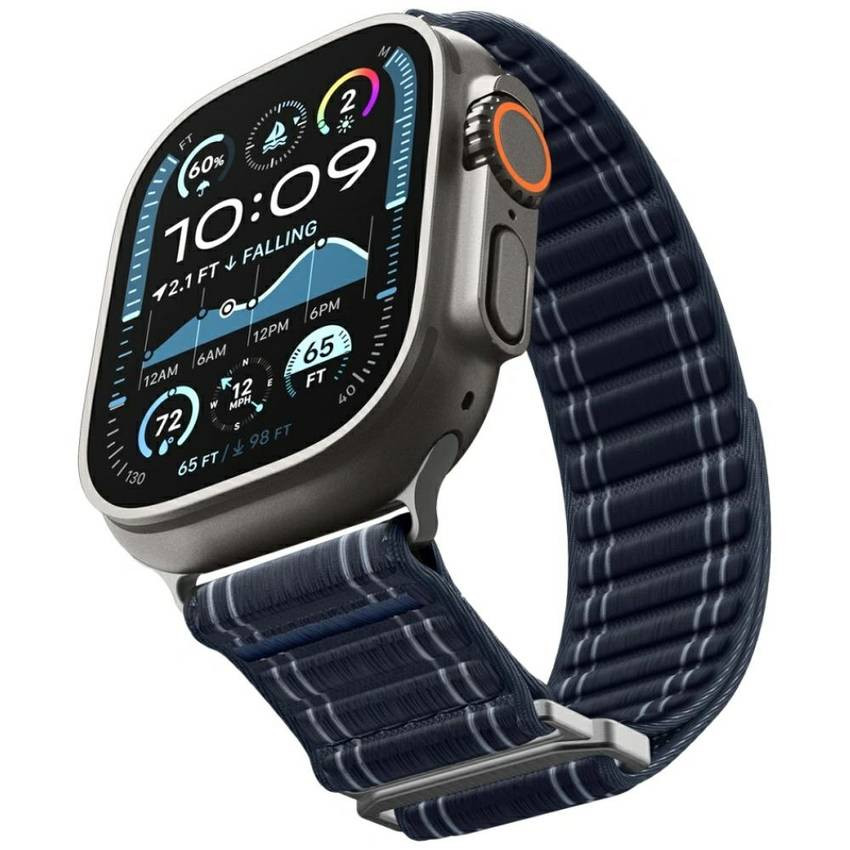 Spigen WBF0 szíj Apple Watch 8/9/10/11/SE/Ultra (44/45/46/49mm) tengerészkék színű órához