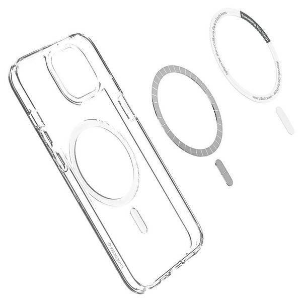 Spigen Ultra Hybrid Mag iPhone 13 Mini 5,4" Magsafe fehér tok Spigen Ultra Hybrid Mag iPhone 13 Mini 5,4" Magsafe fehér tok