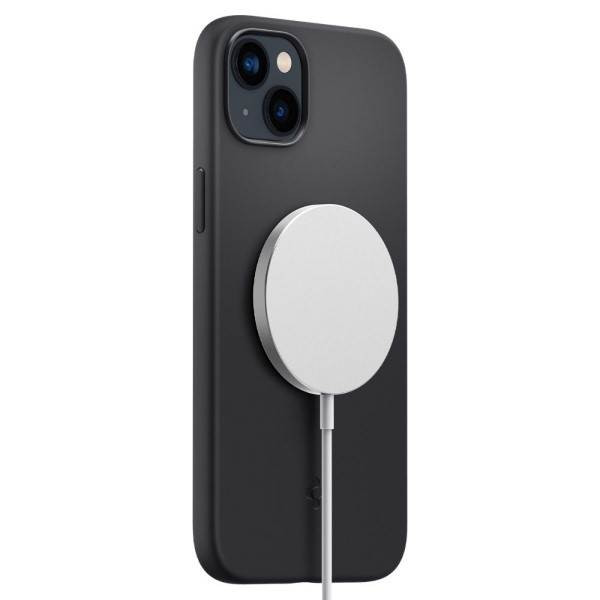 Spigen Silicone Fit iPhone 14 Plus MAG Magsafe fekete tok Spigen Silicone Fit iPhone 14 Plus MAG Magsafe fekete tok