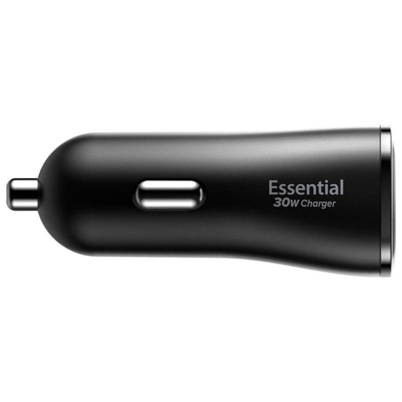 Spigen EV302 Essential autós töltő 2xUSB-A csatlakozással 30W - fekete
