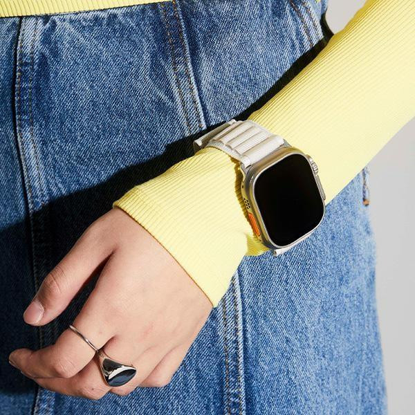 Skinarma Kobu csereszíj Apple Watch 44/45/49mm - törtfehér Skinarma Kobu csereszíj Apple Watch 44/45/49mm - törtfehér