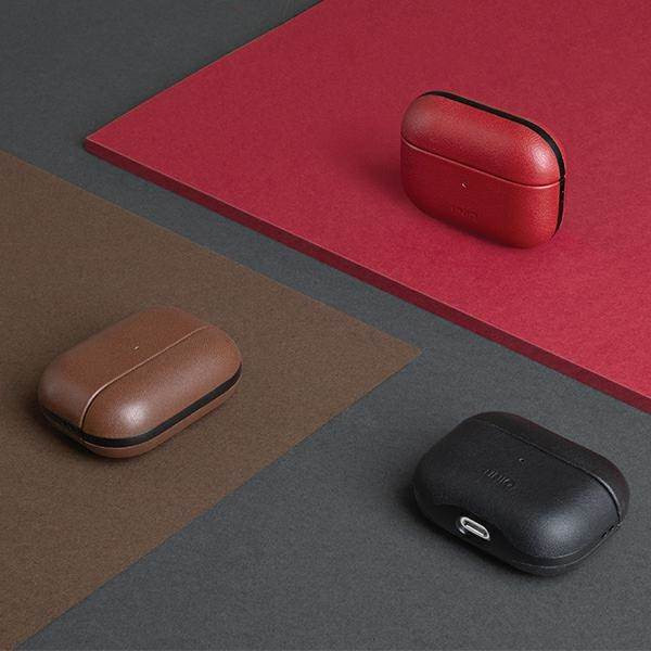 UNIQ Tok Terra AirPods Pro valódi bőr oliva tok UNIQ Tok Terra AirPods Pro valódi bőr oliva tok