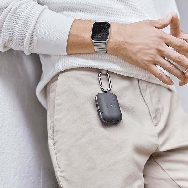 UNIQ Tok Valencia AirPods Pro fekete antimikrobiális UNIQ Tok Valencia AirPods Pro fekete antimikrobiális