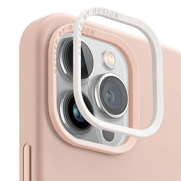 UNIQ etui Lino iPhone 14 Plus 6.7" rózsaszínű tok
