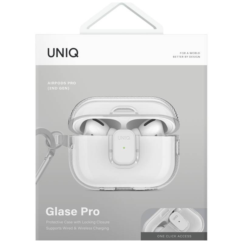 UNIQ Glase Pro tok AirPods Pro 2 - átlátszó
