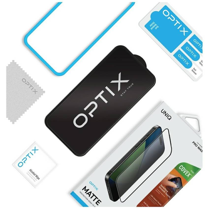 UNIQ Optix Matte edzett üveg az iPhone Air matt készülékhez