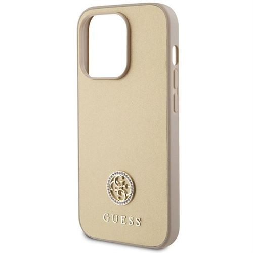 Guess GUHCP15LPS4DGPD Strass Metal Logo tok iPhone 15 Pro - arany
