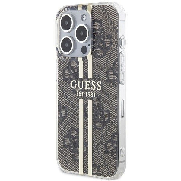 Eredeti tok GUESS GUHCP15MH4PSEGW iPhone 15 Pro (4G arany Stripe / barna) Eredeti tok GUESS GUHCP15MH4PSEGW iPhone 15 Pro (4G arany Stripe / barna)