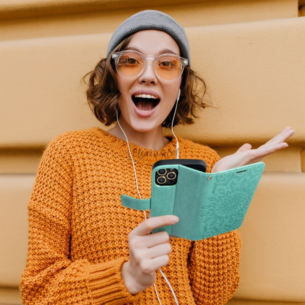 Forcell mezzo flipes tok Xiaomi Redmi Note 11 Pro / 11 Pro 5G Mandala Green