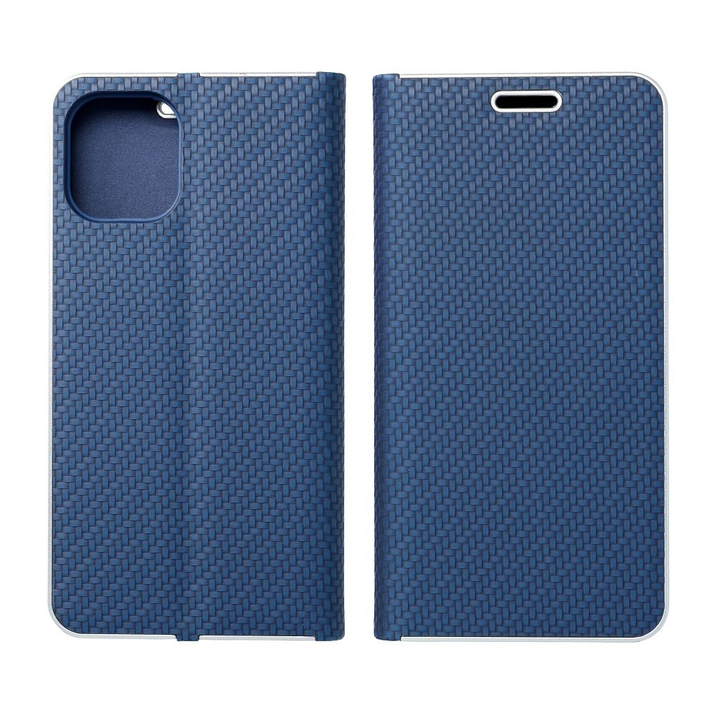 LUNA Book Carbon Xiaomi Redmi NOTE 12 PRO 5G kék flipes tok