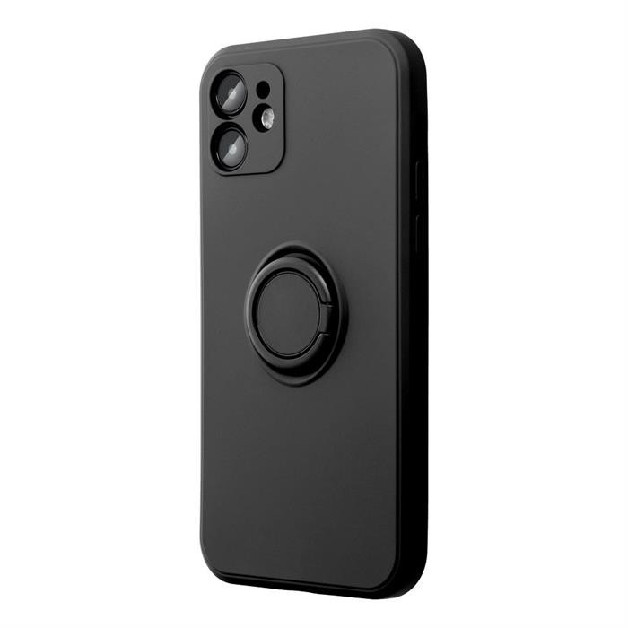 SILICONE RING Case IPHONE 15 PRO fekete tok