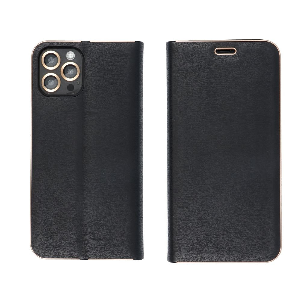 LUNA Book Gold IPHONE 15 Pro fekete tok LUNA Book Gold IPHONE 15 Pro fekete tok