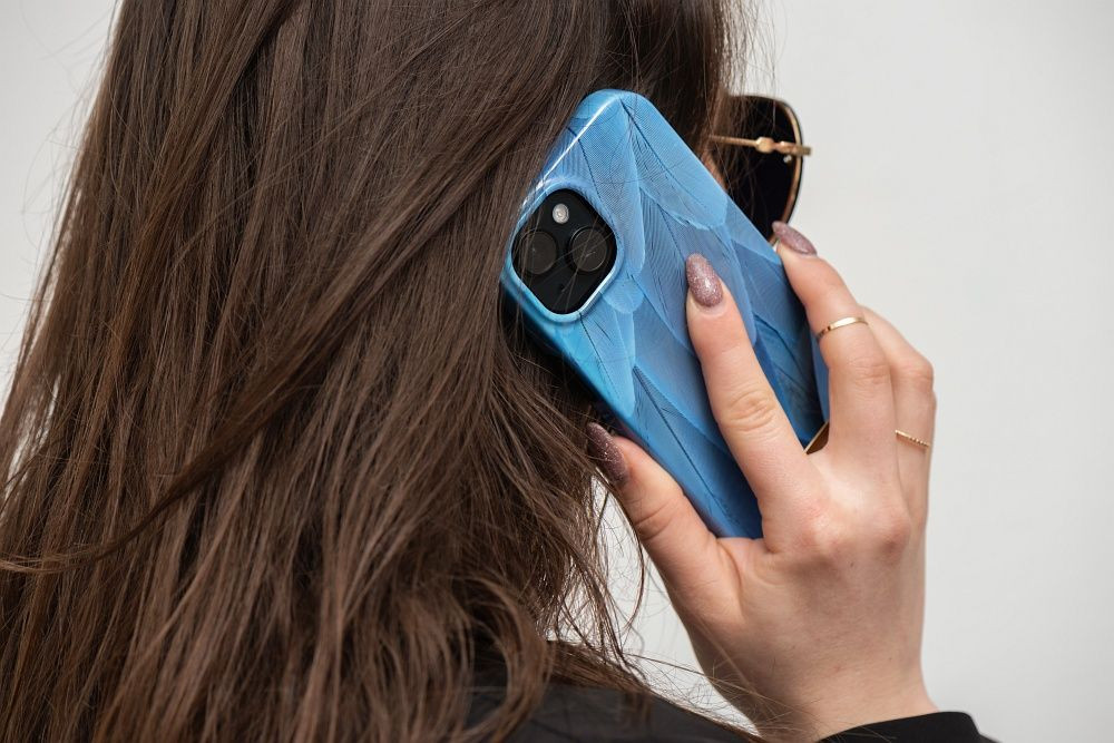 Forcell F-PROTECT Mirage (Blue Bird) MagSafe-kompatibilis tok iPhone 14 Plus - kék