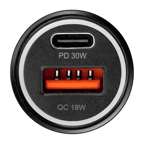 Autós töltő Blue Star 30W (PD, QC 3.0, AFC) USB -C 60W csatlakozóval