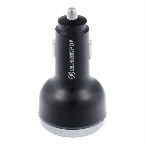 Autós töltő 1xUSB-A és 2xUSB-C csatlakozással 191W - fekete