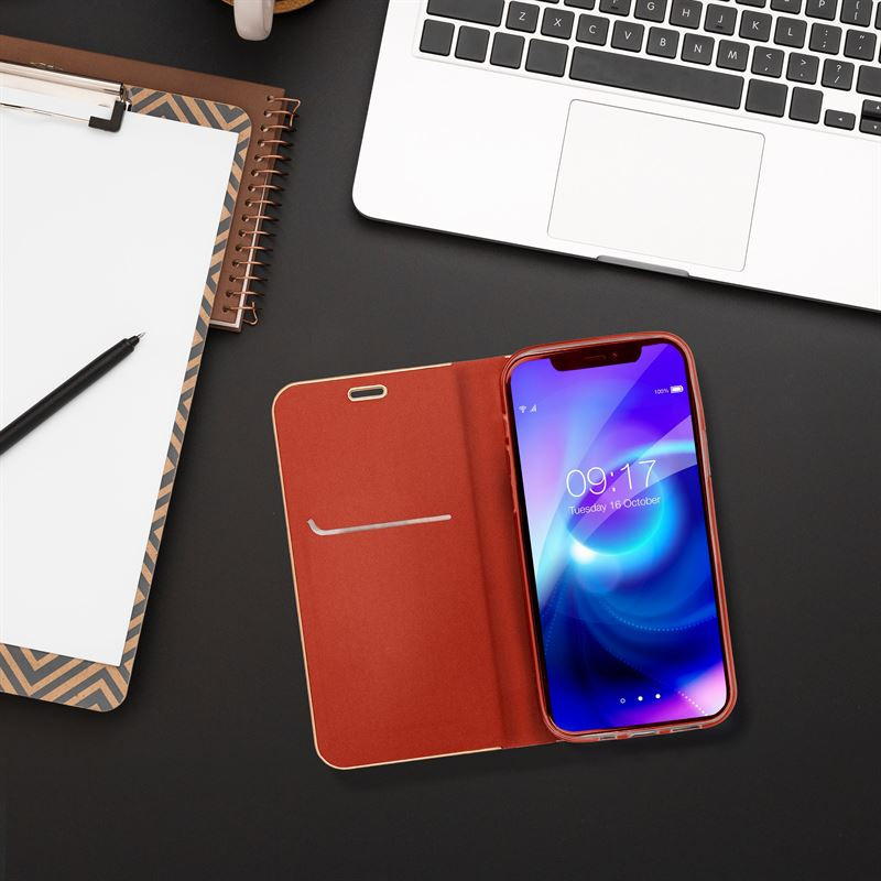 LUNA könyvtok XIAOMI Redmi NOTE 13 PRO Plus 5G piros LUNA könyvtok XIAOMI Redmi NOTE 13 PRO Plus 5G piros