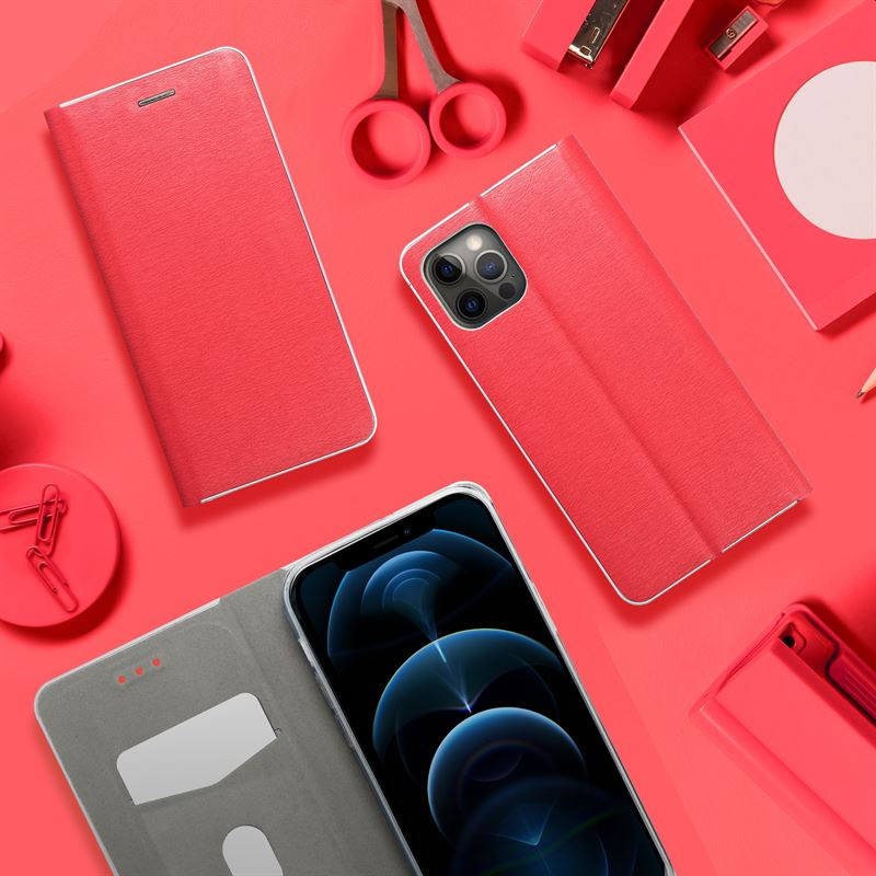 LUNA könyvtok XIAOMI Redmi NOTE 13 PRO Plus 5G piros LUNA könyvtok XIAOMI Redmi NOTE 13 PRO Plus 5G piros