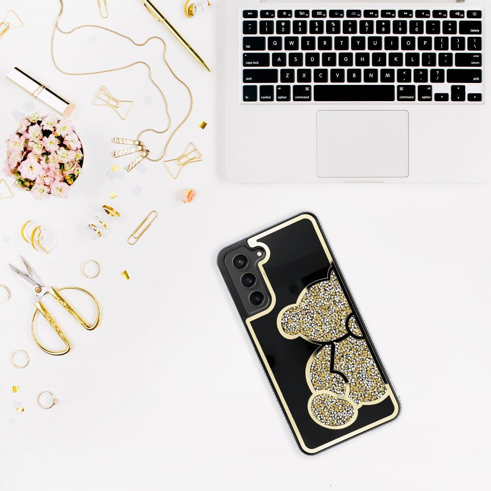 TEDDY BEAR tok Samsung Galaxy A55 5G - arany színű
