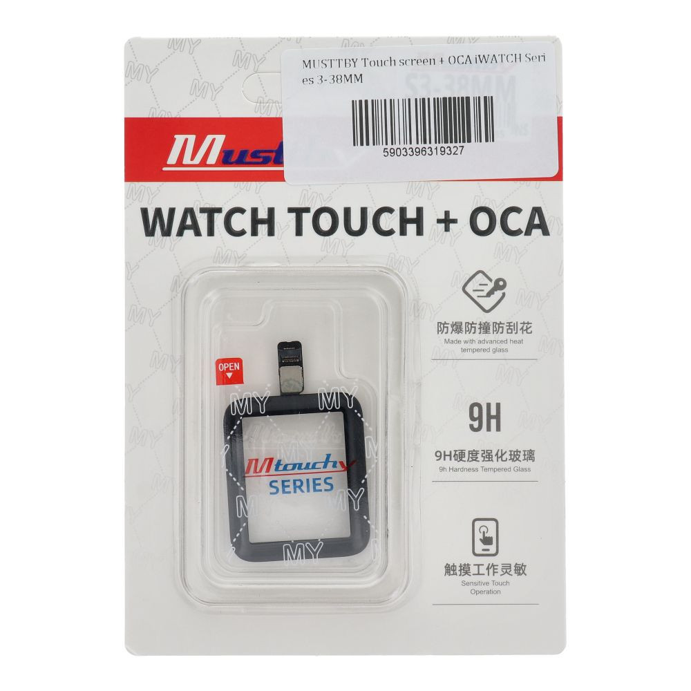 MUSTTBY érintőképernyő + OCA Apple Watch 3 (38mm) - ALKATRÉSZ!