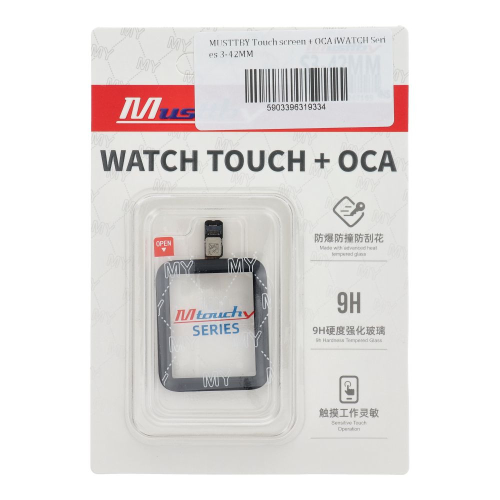 MUSTTBY érintőképernyő + OCA Apple Watch 3 (42mm) - ALKATRÉSZ!