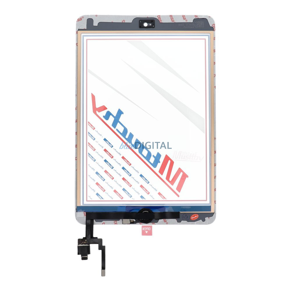 MUSTTBY érintőképernyő + ragasztócsík + Home gomb iPad Mini 3 - fehér - ALKATRÉSZ!