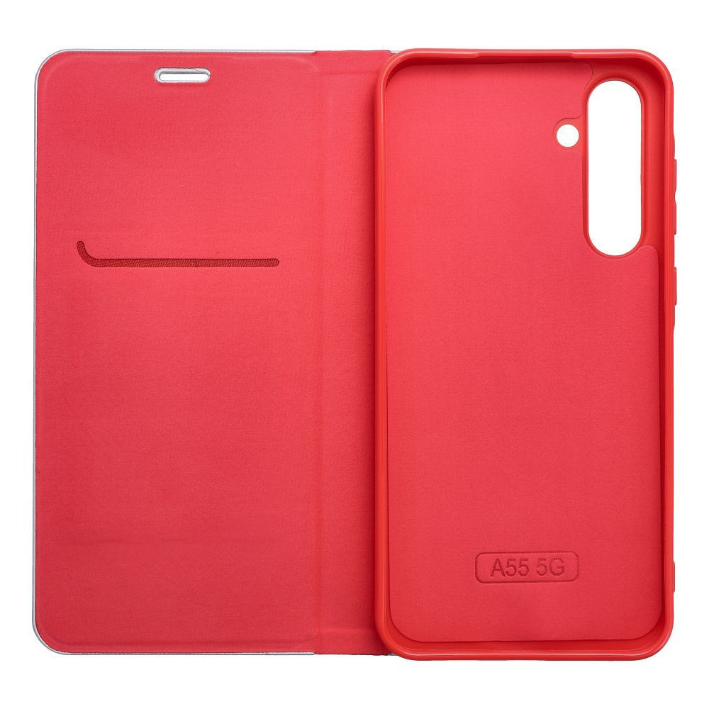 LUNA BOOK CARBON könyvtok Samsung Galaxy S22 - piros LUNA BOOK CARBON könyvtok Samsung Galaxy S22 - piros