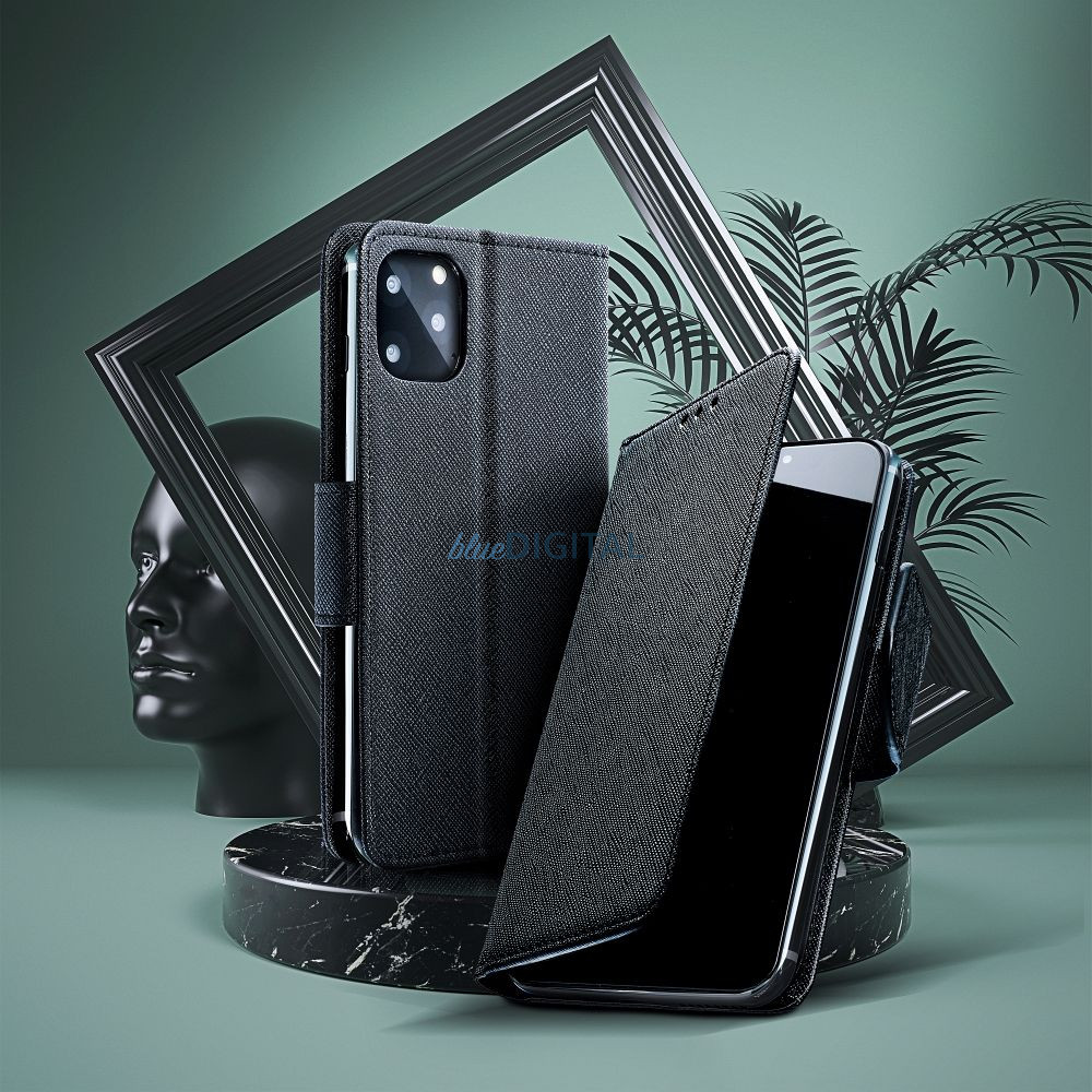 FANCY könyvtok Samsung Galaxy A16 - fekete