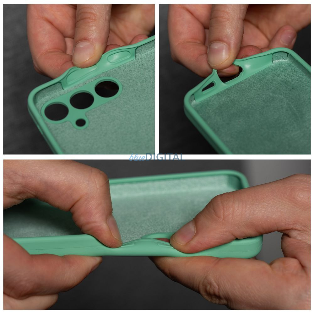 SILICONE 2mm tok Samsung Galaxy A16 4G/5G - mentazöld SILICONE 2mm tok Samsung Galaxy A16 4G/5G - mentazöld