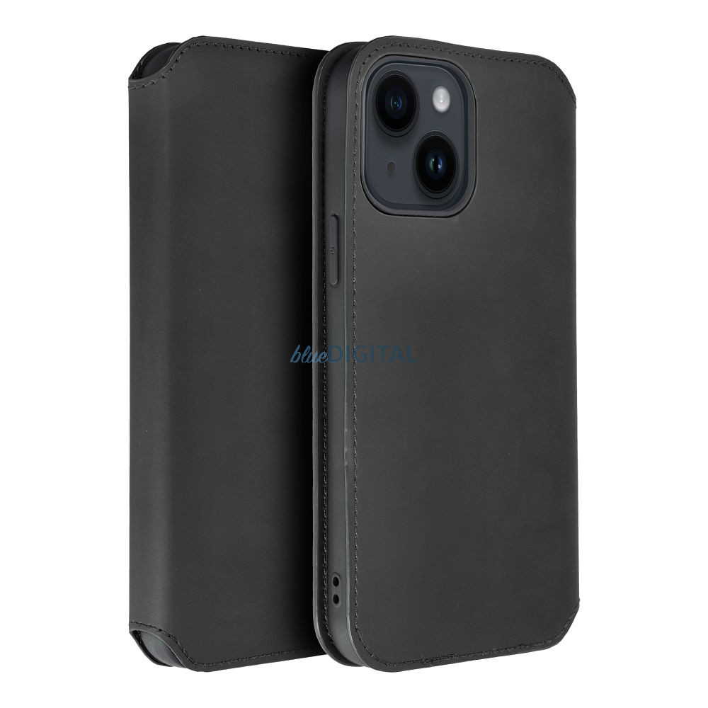 DUAL POCKET könyvtok Samsung Galaxy S25 Plus - fekete